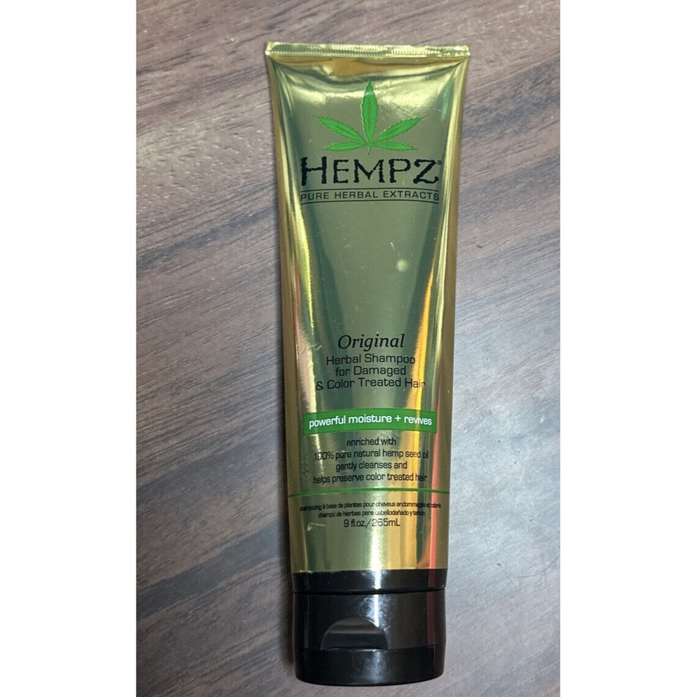 HEMPZ - Original Herbal Shampoo for Damaged & Color Treated Hair - 9 oz - Sealed
